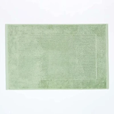 Image of HOMESCAPES Imperial Plain Bath Mat 50 x 80 cm Super Soft Bathroom 100% Turkish Cotton Shower