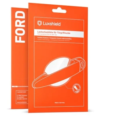 Image of Luxshield Car Door Handle Protection Film for recessed grips Ford Puma I 2019 2024 Anti Scratch Foil Clear Paint