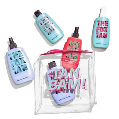 Image of The Fox Tan All That Bundle, Tanning Accelerators, Hydrating Body Spray &amp; Sun Sealer, For Deeper Darker Tans, Vegan Cruelty Free (5 Products)