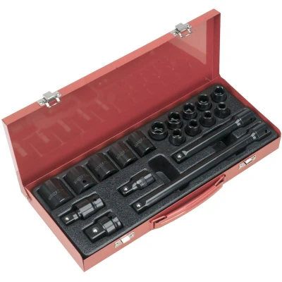 Image of Sealey Premier Impact Socket Set 19pc 1/2&quot;Sq Drive AK5619M
