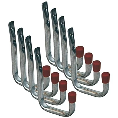 Image of VASALAT VAS148 VAS123 Wall Hook U Shape 120 x 80 mm Pack of 8 Silver