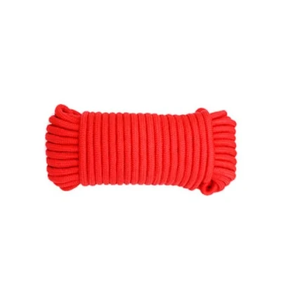 Image of Himtop 30M Red Nylon Rope 6MM Multi functional Cord Hanging String, Traction Tying for Camping Outdoor Activities Garden Bundling Garage Clothesline