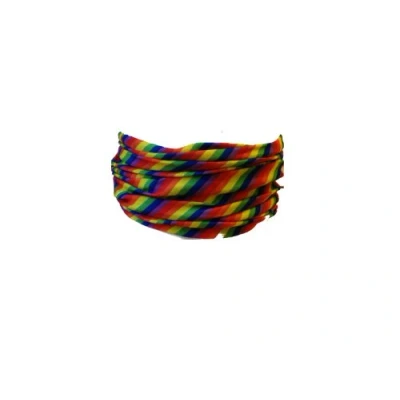 Image of Multifunction Neckwarmer, Snood, Hat, Scarf and Hood in Rainbow print by Monogram