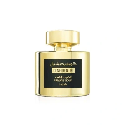 Image of Confidential Private Gold by Lattafa for Unisex 3.4 oz EDP Spray