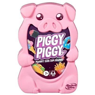 Image of Hasbro Gaming Piggy Card Game for Families German Version