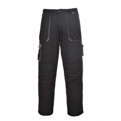Image of Portwest Texo Contrast Trouser, Size: XXXL, Colour: Black, TX11BKRXXXL
