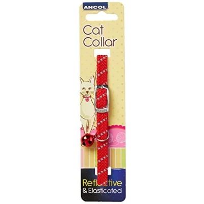 Image of Ancol Softweave Cat Collar Red