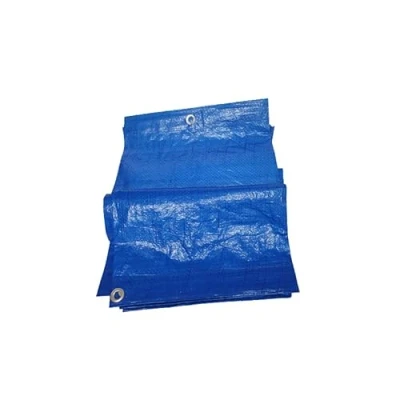 Image of DIAH DO IT AT HOME Blue Tarpaulin Waterproof Cover Tarp Ground Sheet Camping Light S Grade Strengh 50 gsm (1.5m x 2m)