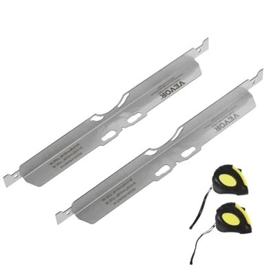 Image of VEVOR Wheel Alignment Tool, 2 Pack Toe Plates, Stainless Steel Tool Plate, Angle Accurate Measurement, Includes Measuring Tapes &amp; Conversion Chart