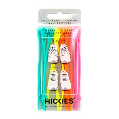 Image of HICKIES Tie Free Laces (1.0) Neon Rainbow Multicolor