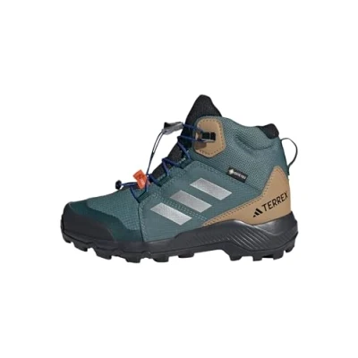Image of Adidas Terrex MID GTX K Hiking shoes for kids, Size: 12K, Preloved teal silver met semi lucid blue Textile/synthetics