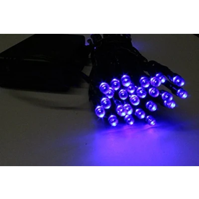 Image of 50 Blue LED Outdoor Waterproof Battery 8 Multi Function with Timer String Lights Xmas Garden Christmas Party Fairy