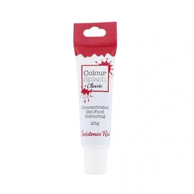 Image of Colour Splash Food Colouring Gel Christmas Red Highly Concentrated Gels, Easy To Use Squeezy Tubes, Edible Ingredients, Transform Plain Cakes Into Bright, Eye Catching Creations 25g