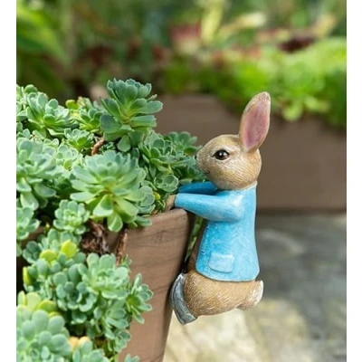 Image of Jardinopia Beatrix Potter Peter Rabbit Hanging Plant Pot Hanger L11 x W4 H5.5 cm
