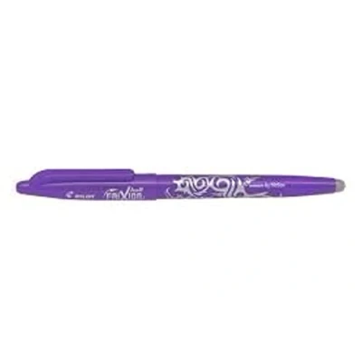 Image of PURPLE PILOT FRIXION ROLLERBALL PENS ERASABLE 0.7mm Tip BL FR7 (PACK OF 3)