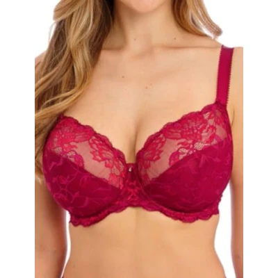 Image of Fantasie Womens Aubree Side Support Bra Red Polyamide Size 30F