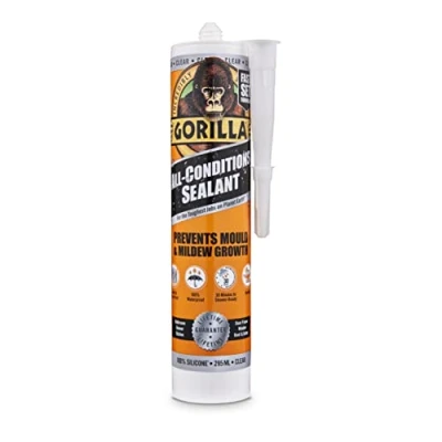 Image of Gorilla 1144110 All Conditions Sealant Silicone Clear 295ml