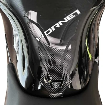 Image of labelbike 3D Resin Tank Pad Sticker for Decoration and Protection of Motorcycle compatible with HONDA HORNET