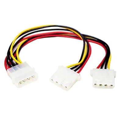 Image of StarTech.com LP4 to 2x Power Y Splitter Cable M/F Molex (PYO2L)