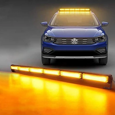 Image of LED Strobe Light Bar,Amber Warning Beacon for Truck Car Mini Bar Emergency Hazard Flash