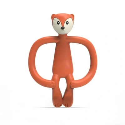 Image of Matchstick Monkey, Antimicrobial Silicone Teether &amp; Gel Applicator, Easy To Grip, BPA Free, 3 Months Old+, 11 cm, Fudge Fox