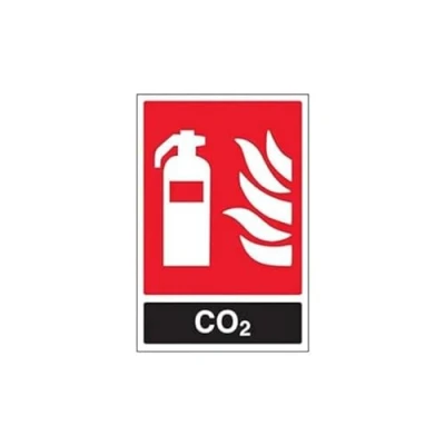 Image of V Safety 11030AU S&#039;CO2 ID&#039; Sign, Portrait, 200 mm x 300 (Pack of 3)