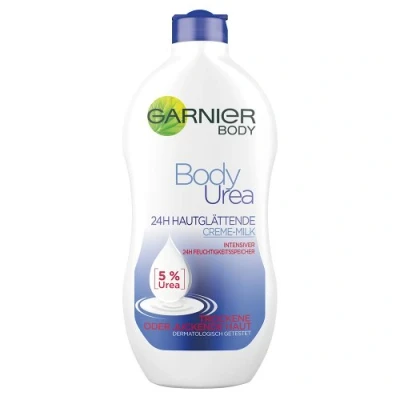 Image of GARNIER Body Moisturising Cream BodyUrea / Smoothing Milk for Intensive Care (with 5% Urea Dry or Itchy Skin Dermatologically Tested) 1 x 400 ml