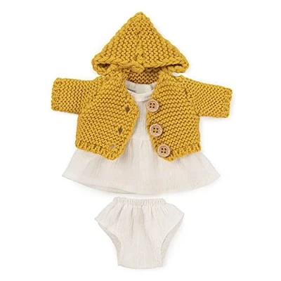 Image of Miniland 31670 dress romper and jacket set with hood 21cm, Multicoloured
