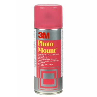 Image of 3M Photo Mount Spray Adhesive, Permanent 200 ml, Clear
