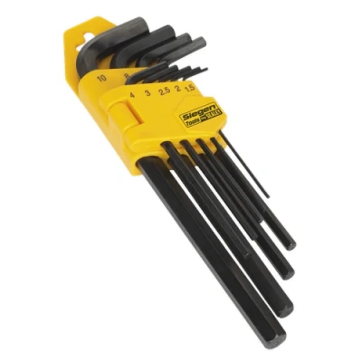 Image of Siegen Hex Key Set 9pc Long Metric
