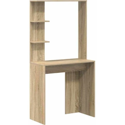 Image of vidaXL Sonoma oak Computer Desk Engineered wood Medium