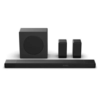Image of HISENSE AX5140Q 5.1.4 Wireless Sound Bar with Dolby Atmos, Black
