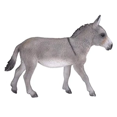 Image of MOJO Donkey Hand Painted Toy Figure Farm Animals Collection True to Life &amp; Highly Detailed Designed in UK