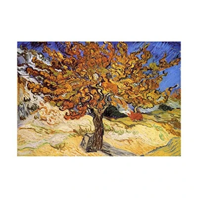 Image of Wee Blue Coo Van Gogh Mulberry Tree 1889 Painting Frame Art Print Picture 22 F12X1622