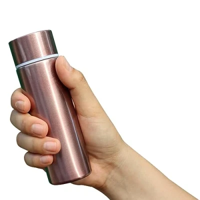 Image of 150ml Mini Cute Coffee Vacuum Flasks Insulated Cup Small Capacity Portable Stainless Steel Travel Drink Water Bottle (Coffee)