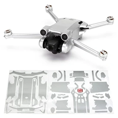 Image of WRAPGRADE Skin Compatible with DJI Mini 3 Pro (AIRFORCE SILVER)