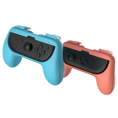 Image of subsonic Pack 2 controllers grips for JoyCon Nintendo Switch and Blue red