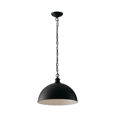 Image of Charleston Dome Bar Pendant, Black White, E27