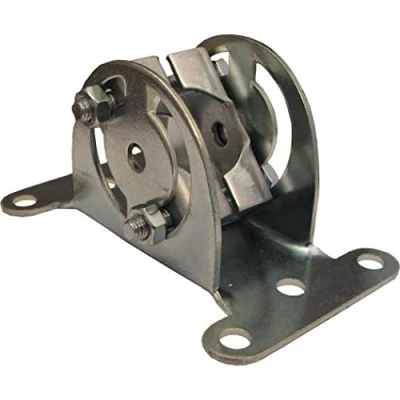 Image of electrosmart Wall Bracket with Tilt and Swivel for 1&quot; TV Aerial Pole/Mast House Facia Loft Eaves Caravan Clamp Mount