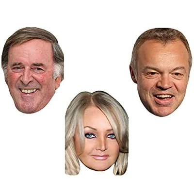 Image of FoxyPrinting Eurovision Celebrity Cardboard Party Face Mask Fancy Dress Pack