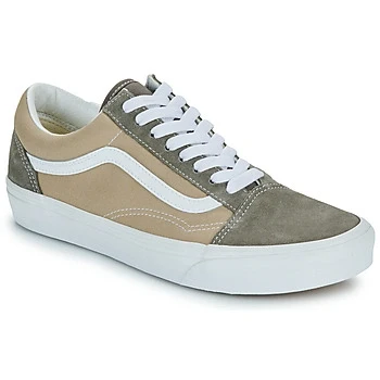 Image of Vans OLD Skool Unisex Trainers, Size: 5, Block brown Leather and textile