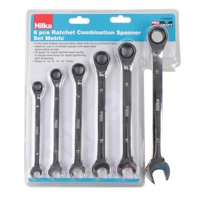 Image of Hilka 11404006 6 PCE Ratchet Spanner Set Metric