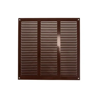Image of 12&quot; x Inch / 300 mm Brown Air Vent Cover Steel Return Grilles for Ceiling and Sidewall HVAC with Insect Protection Screen (11.81 11.81 Inch, Brown)