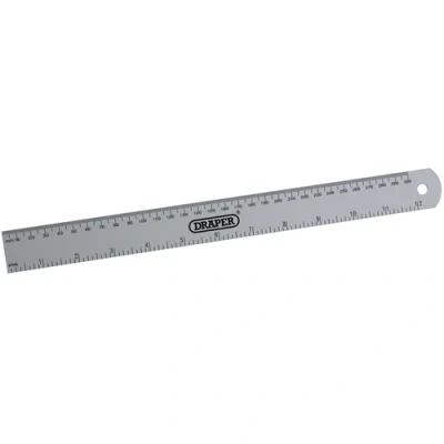 Image of Draper Aluminium Rule, 300mm/12&quot;