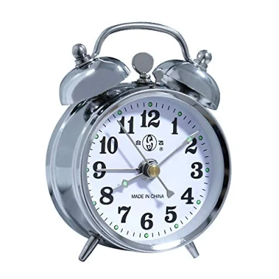 Image of KEYPOWER Alarm Clock Mechanical Wind Twin Bell Double