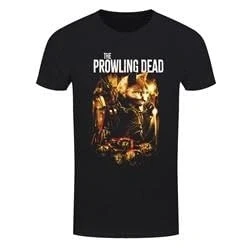 Image of Grindstore Horror Cats The Prowling Dead Mens Black T Shirt Large (40 42)
