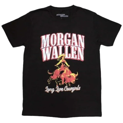 Image of Morgan Wallen Long Live Cowgirls T Shirt XL Black