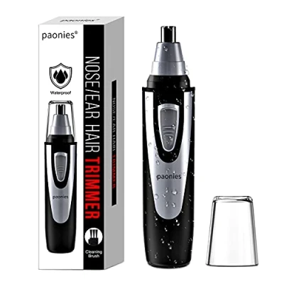 Image of Ear and Nose Hair Trimmer Clipper, 2024 Professional Painless Eyebrow &amp; Facial for Men Women, Battery Operated with IPX7 Waterproof, Dual Edge Blades Easy Cleansing