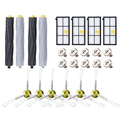 Image of Accessories Kit for iRobot Roomba 800 900 Series 805 850 860 865 866 870 871 880 886 890 891 895 896 960 980, ABC life Replacement Parts Brush &amp; Filters Vacuum Cleaner (24 in 1)