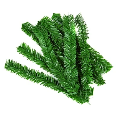 Image of Widdle Gifts Ltd 10 Pack Artificial Tree Christmas Garland Wire Ties Green